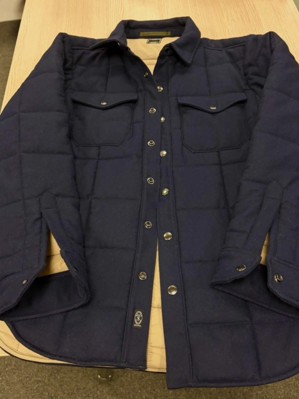 Todd Snyder Medium Italian Wool Quilted Shirt Jacket